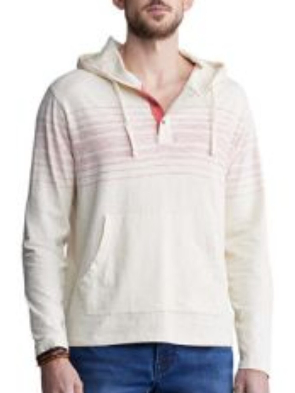 Nwt! Buffalo David Bitton Kupid striped hoodie Sz L